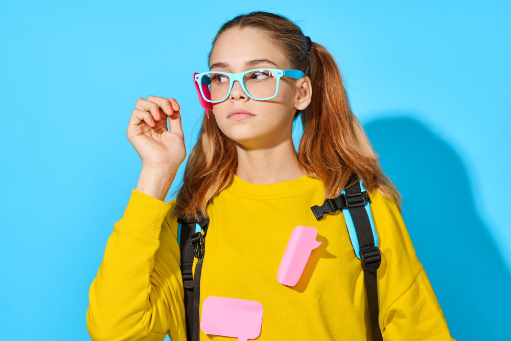 Young Student Wearing Eye Glasses